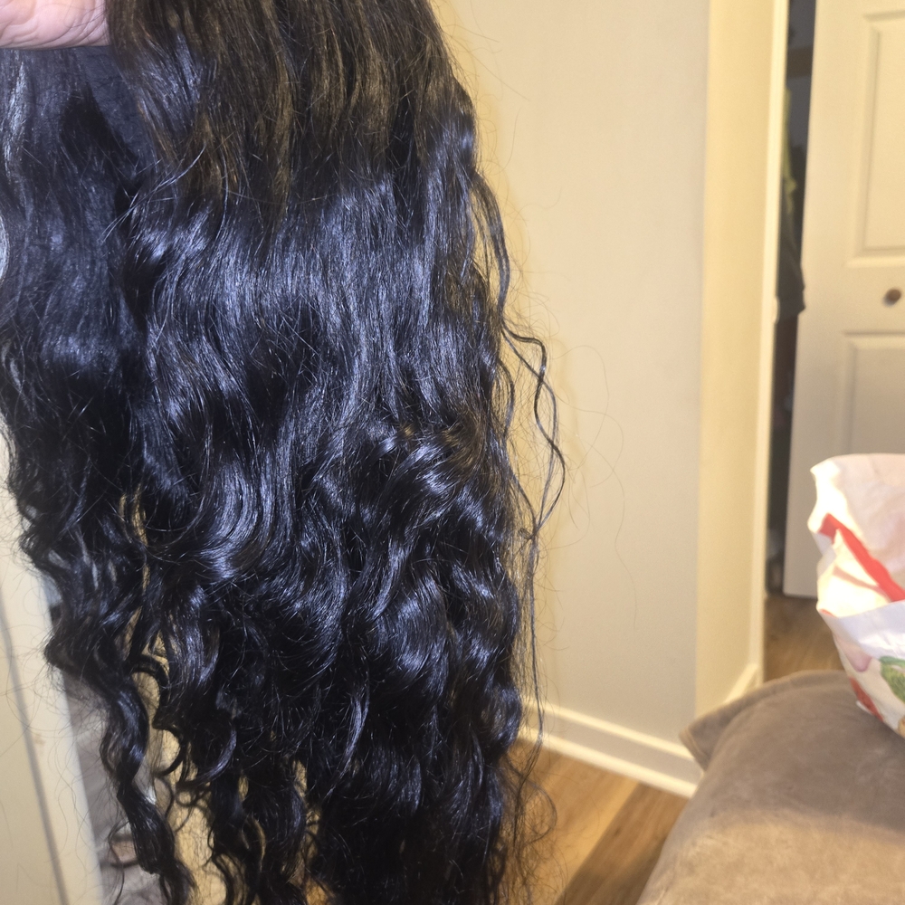 ISHOW 28 INCH Black Brazillian Human Lace Wig